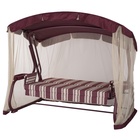 Качели садовые «Милан», 237×136×172 см, максимальная нагрузка 350 кг, винные - Фото 5