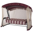 Качели садовые «Милан», 237×136×172 см, максимальная нагрузка 350 кг, винные - Фото 7