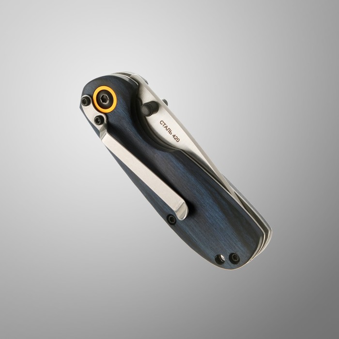 Нож складной "Зверь"  сталь - 420, рукоять - паккавуд, 15 см - фото 1907647563