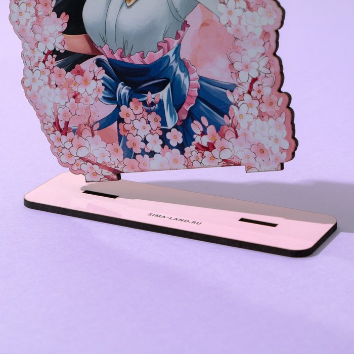 Фигурка аниме «Девушка в цветах», 11,7 х 15 см, дерево - фото 1898860561