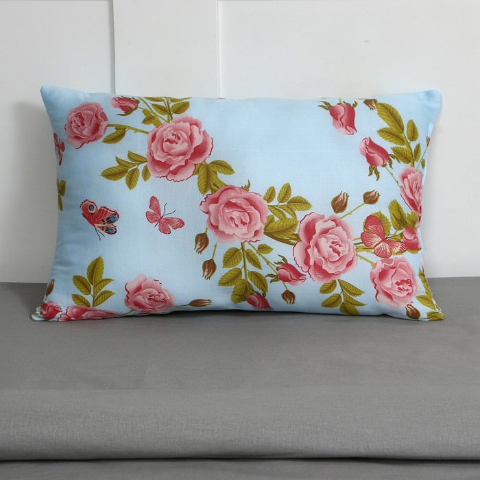 Подушка EDH-Эконом Полифайбер, цвет МИКС, размер 40х60см, полиэфир 550гр/м, - Фото 1