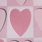 Постельное бельё LoveLife евро "Hearts" 200х217см, 225х240см, 50х70см-2шт, 100% хлопок, сатин, 125г/м² - Фото 5