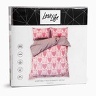 Постельное бельё евро LoveLife Hearts, сатин - Фото 7