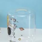 Бутылка для воды стеклянная «Космонавты», 450 мл, 8,2×15 см, цвет МИКС - Фото 6