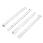 Роликовые направляющие ТУНДРА, L=300 мм, толщина 0.8 мм, белые, 2 шт. - Фото 1