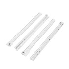 Роликовые направляющие ТУНДРА, L=350 мм, толщина 0.8 мм, белые, 2 шт. - Фото 1