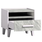 Тумба прикроватная «Айрис 41», 486×358×445 мм, цвет белый/статуарио - Фото 2