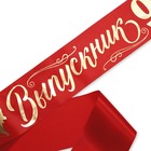 Лента атласная «Выпускник 9 класса», 190 х 10 см - Фото 2