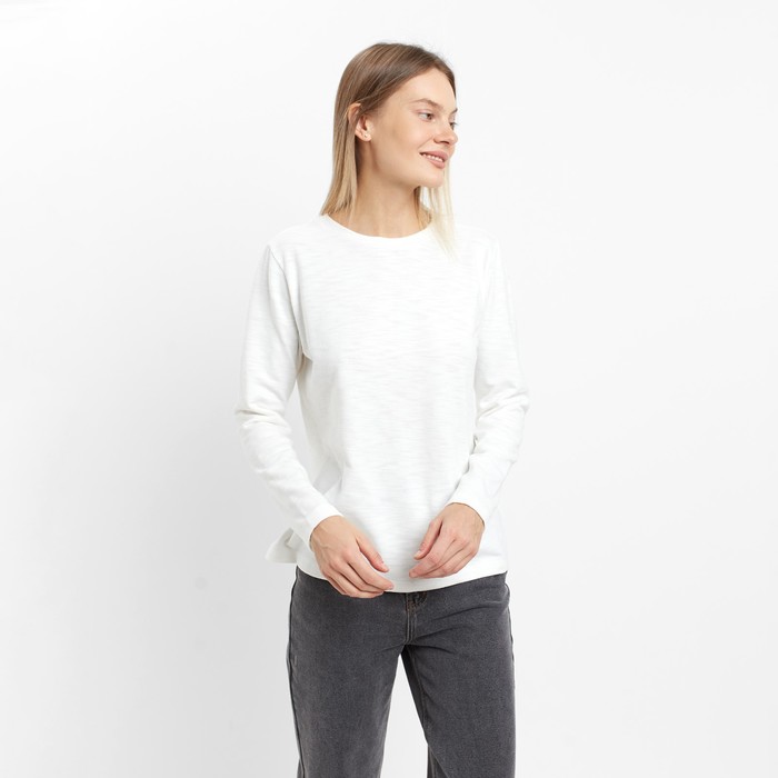 Лонгслив женский, цвет белый, размер 42-44 (M) 60755