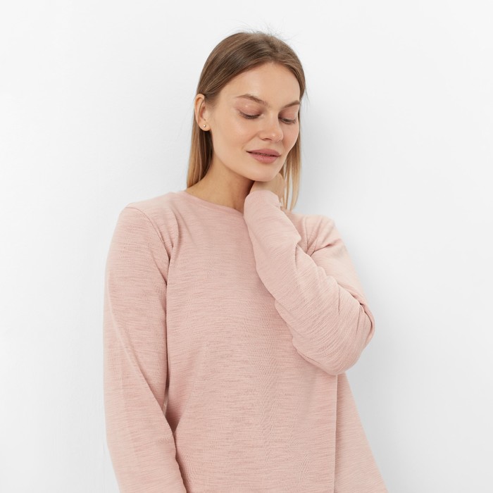 Лонгслив женский, цвет пудра, размер 44-46 (L) 60760
