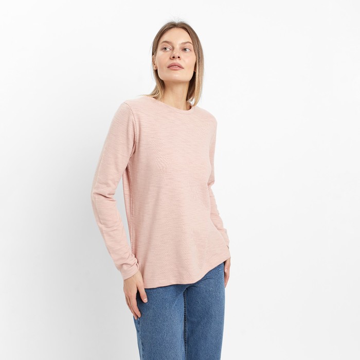 Лонгслив женский, цвет пудра, размер 46-48 (XL) 60761