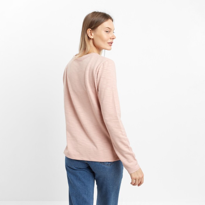 Лонгслив женский, цвет пудра, размер 46-48 (XL) 60761
