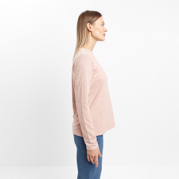 Лонгслив женский, цвет пудра, размер 46-48 (XL) 60761
