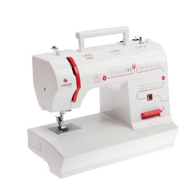 Швейная машина Comfort 2550, 60 Вт, 37 операций, полуавтомат, бело-красная