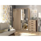 Шкаф - купе Strike, с зеркалом, 1600×595×2105 мм, цвет дуб сонома - Фото 3