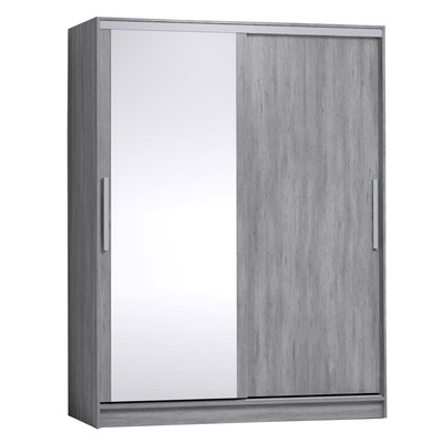 Шкаф - купе Strike, 1600×595×2105 мм, с зеркалом, цвет atelier светлый