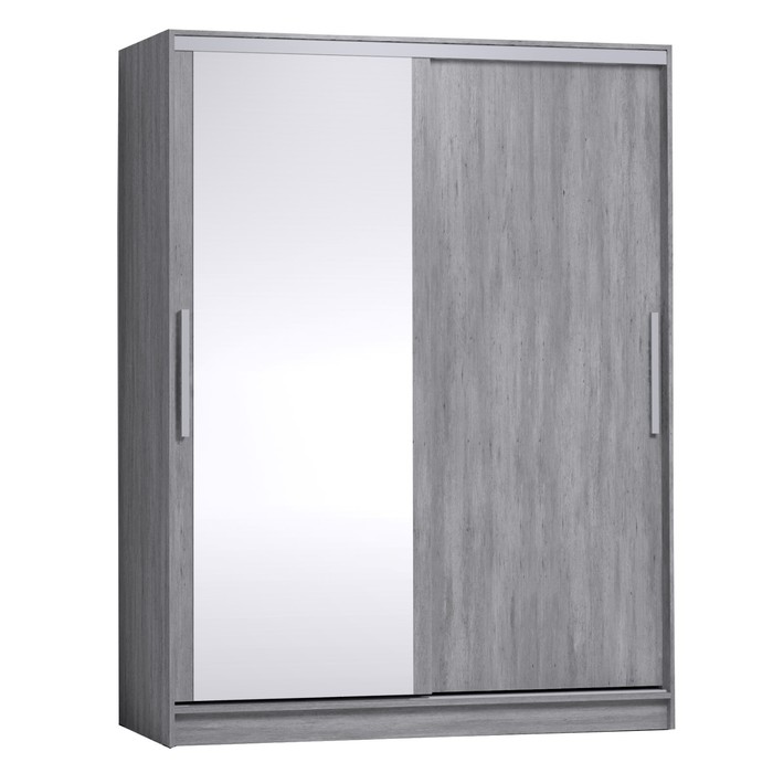 Шкаф - купе Strike, 1600×595×2105 мм, с зеркалом, цвет atelier светлый - Фото 1