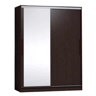 Шкаф - купе Strike, с зеркалом, 1600×595×2105 мм, цвет венге