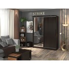 Шкаф - купе Strike, с зеркалом, 1600×595×2105 мм, цвет венге - Фото 3