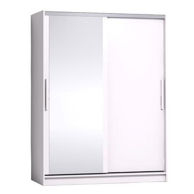 Шкаф - купе Strike, с зеркалом, 1600×595×2105 мм, цвет белый