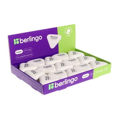 Ластик Berlingo Eraze 720 треугольный, 34×33×9 мм, малый