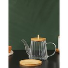 Чайник заварочный стеклянный с бамбуковой крышкой и металлическим фильтром BellaTenero «Эко», 550 мл, 19×11×12,5 см - Фото 4