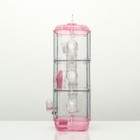 Клетка для грызунов, 32×21×55 см, с туннелем и наполнением, розовая - Фото 2