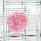 Клетка для грызунов с туннелем и наполнением, 32 х 21 х 55, см, розовая - Фото 3