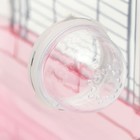 Клетка для грызунов, 32×21×55 см, с туннелем и наполнением, розовая - Фото 8