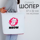 Шопер Meow, на молнии, 37х32х10см - фото 319302069