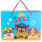 Пакет-коробка, 40 х 30 х 15 см "Happy", Щенячий патруль - Фото 6