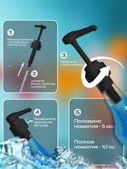 Помпа - дозатор для сиропа, черная, 10 мл - Фото 2