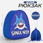 Рюкзак детский для мальчика «Зона акул», р-р. 23х20,5 см - фото 299099909