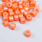 Бусины для творчества пластик цилиндр "Алый" набор 20 гр 0,6х0,6х0,5 см - фото 10797860
