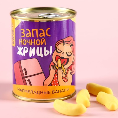 Мармелад «Запас жрицы» в консервной банке, вкус: банан, 150 г.