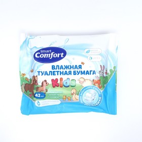 Влажная туалетная бумага Comfort smart Kids с ромашкой, 42 шт 9448097