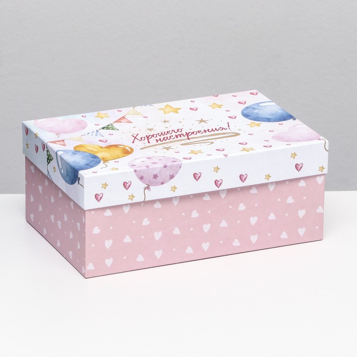 Коробка для печенья Хорошего настроения 21х10,5х3 см