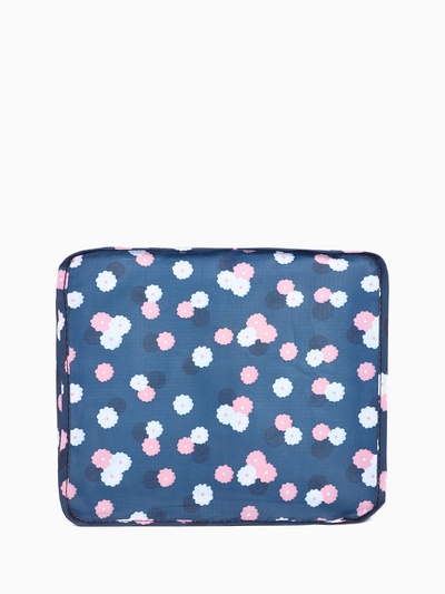 Дорожный набор органайзеров-косметичек на молниях, 6 в 1, с принтом, синий