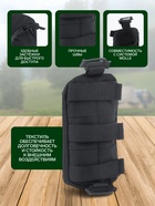 Аптечка тактическая-подсумок для рюкзака, 11×18 см, чёрная - Фото 2