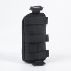 Аптечка тактическая-подсумок для рюкзака, 11×18 см, чёрная - Фото 4