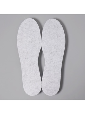 Стельки для обуви, утеплённые, универсальные, 25-46 р-р, 29 см, пара, серые (комплект 2 шт)