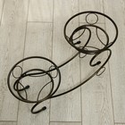Подставка для цветов, напольная, на 2 горшка, d=14 см, бронзовая, «Букет» - Фото 3