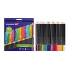 Карандаши художественные цветные BRAUBERG ART CLASSIC, 24 цвета, мягкий грифель 3.3 мм, - Фото 1