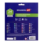 Карандаши художественные цветные BRAUBERG ART CLASSIC, 24 цвета, мягкий грифель 3.3 мм, - Фото 4