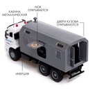 Грузовик металлический «КАМАЗ «ОМОН», масштаб 1:38, инерция, свет и звук - фото 24360899