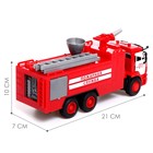 Грузовик металлический «КАМАЗ «Пожарная охрана», масштаб 1:38, инерция, свет и звук - фото 24360906