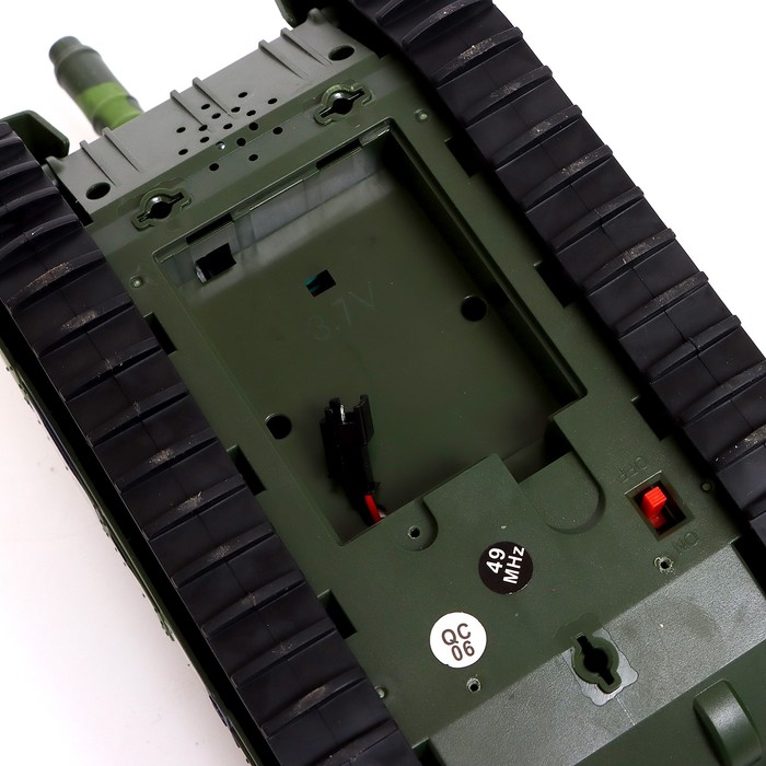 Танк радиоуправляемый Т90, работает от аккумулятора, стреляет ВВ пулями, цвет зелёный - фото 1926622454