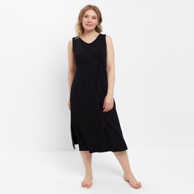 Сорочка женская (миди) MINAKU: Home collection цвет чёрный, размер 50