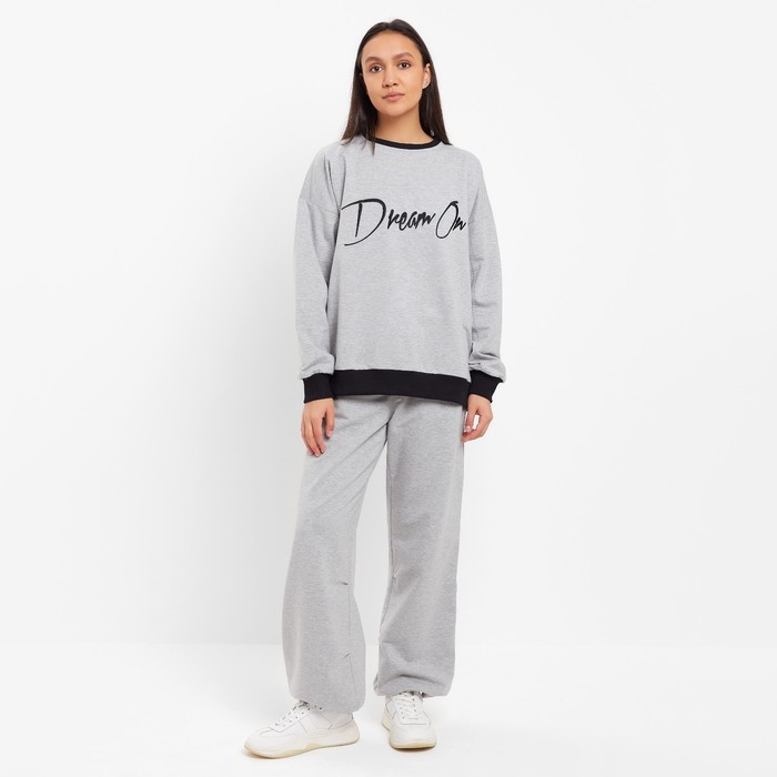 Костюм женский MINAKU: Casual Collection, размер 44, серый