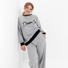 Костюм женский MINAKU: Casual Collection, размер 48, серый - Фото 2